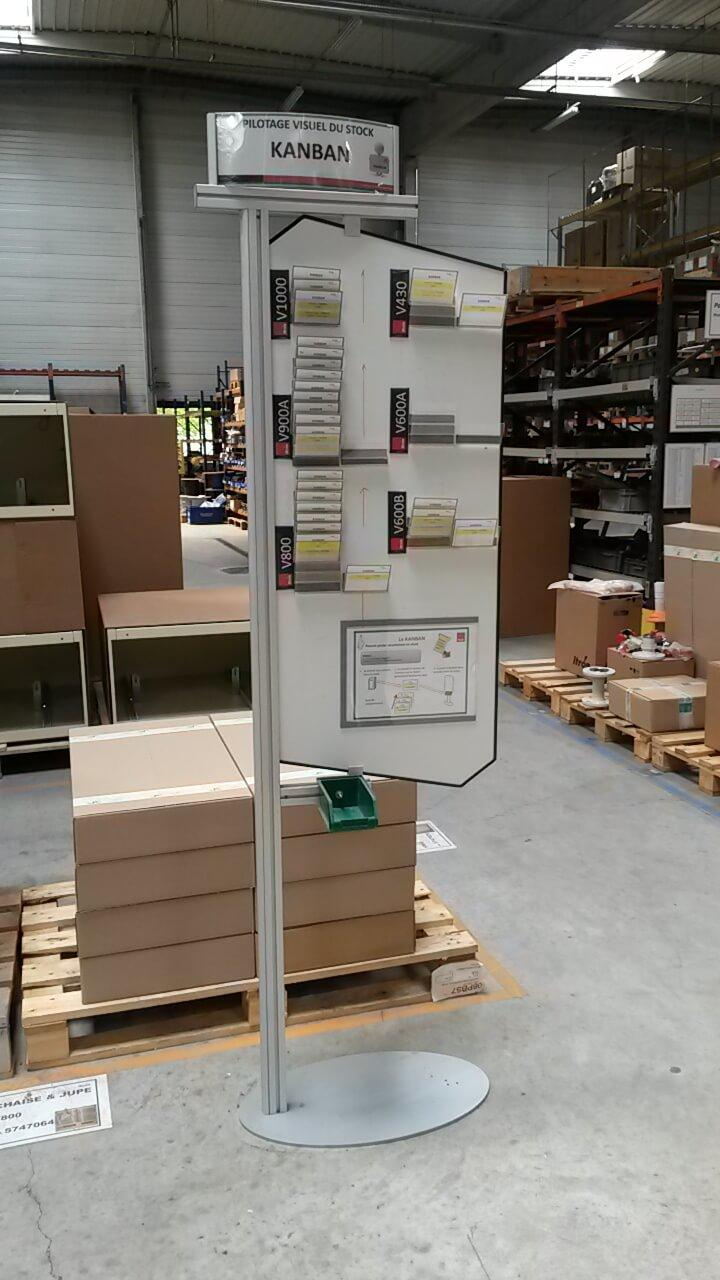 Tableau de gestion des stocks en usine